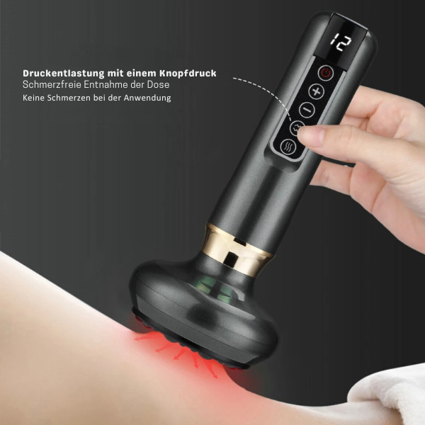 Cuppio Pro - Luxus-Schröpfgerät mit Rotlichttherapie & Wärmefunktion