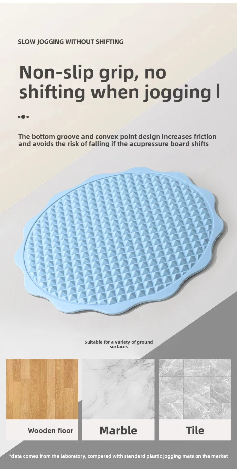 Indoor Acupressure Mat Silicone Anti Slip Jogging Foot Massage