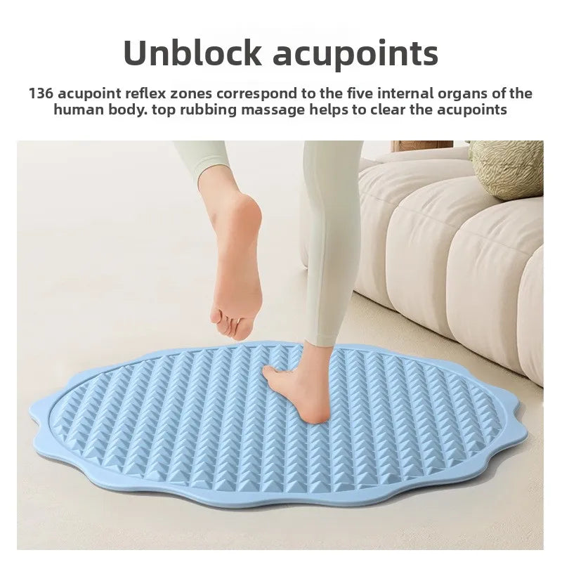 Indoor Acupressure Mat Silicone Anti Slip Jogging Foot Massage