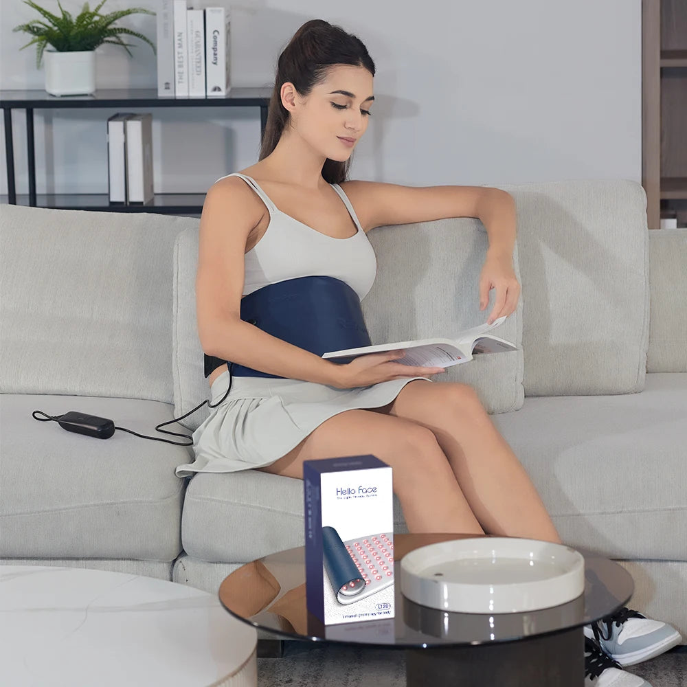 Infrarot Rotlicht-Therapie Gürtel – Wasserfest & Schweißresistentes LED-Lichtpad für Wellness & Entspannung