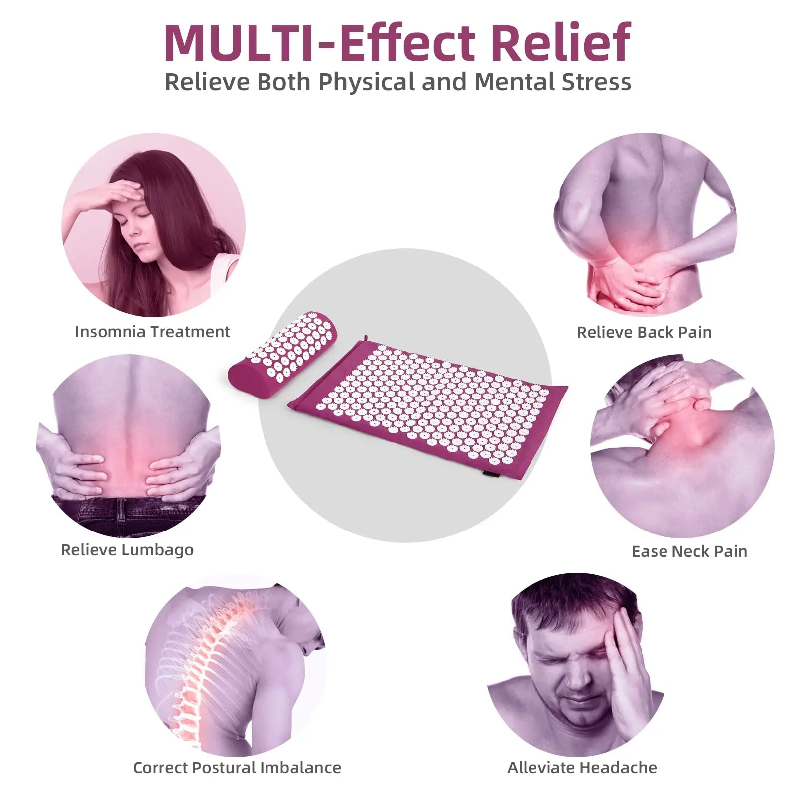 Sensi Massage Mat Pillow Set