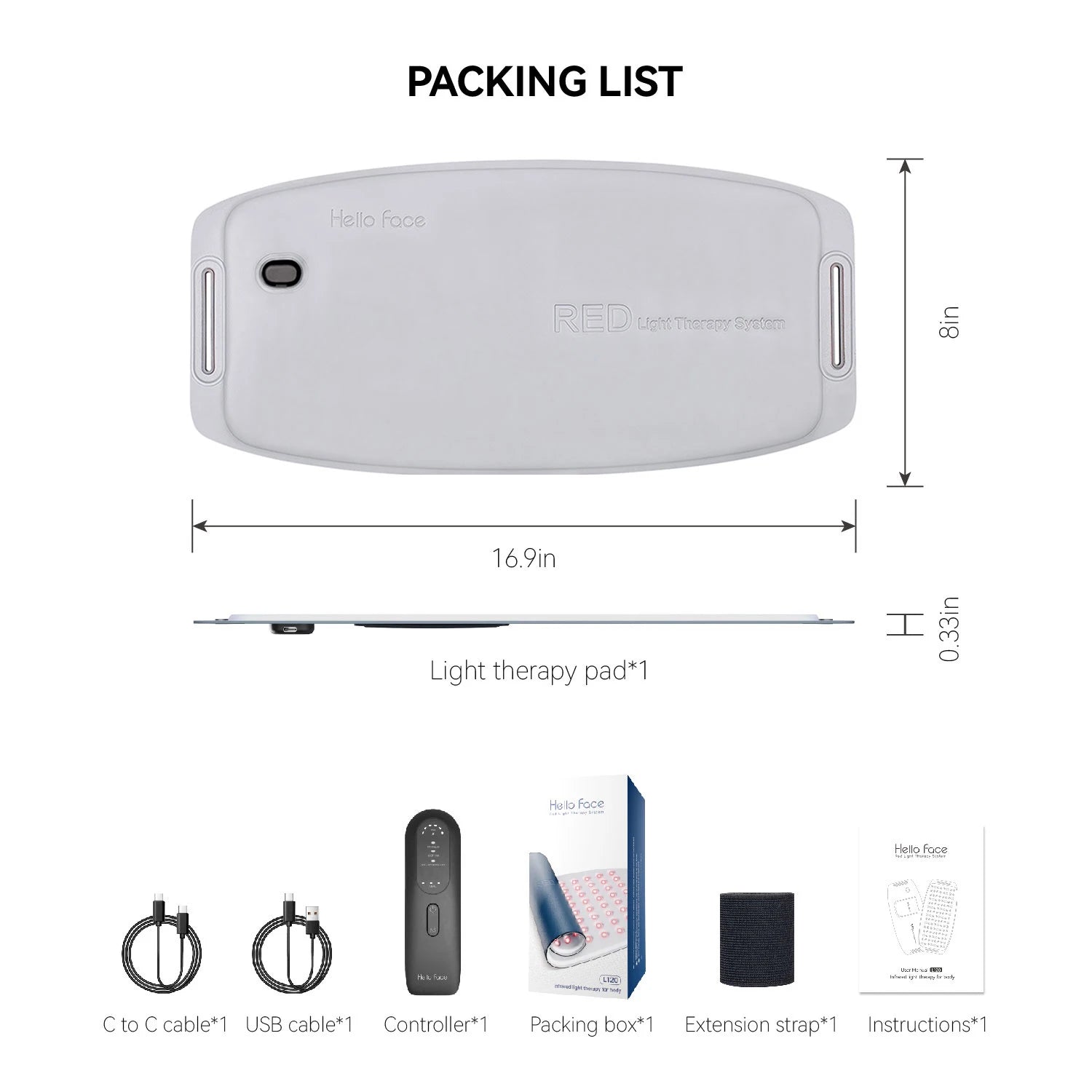 Infrarot Rotlicht-Therapie Gürtel – Wasserfest & Schweißresistentes LED-Lichtpad für Wellness & Entspannung