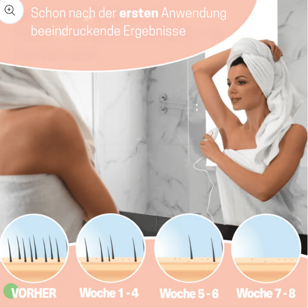 GlowSmooth Pro| Permanente Haarentfernung in nur 4 Wochen