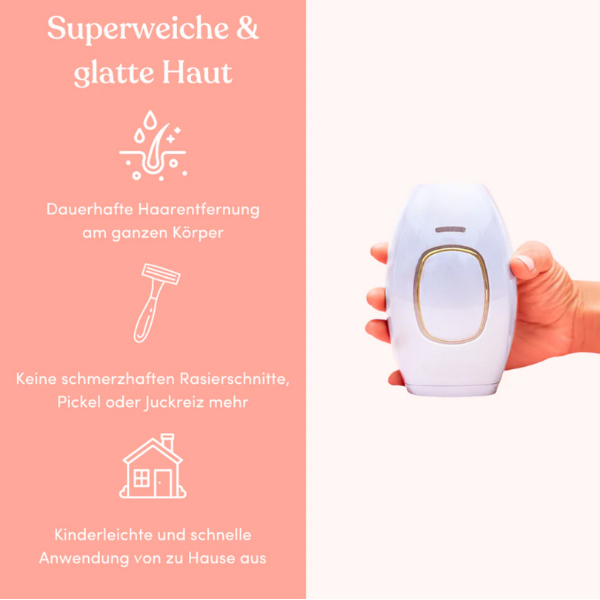 GlowSmooth Pro| Permanente Haarentfernung in nur 4 Wochen