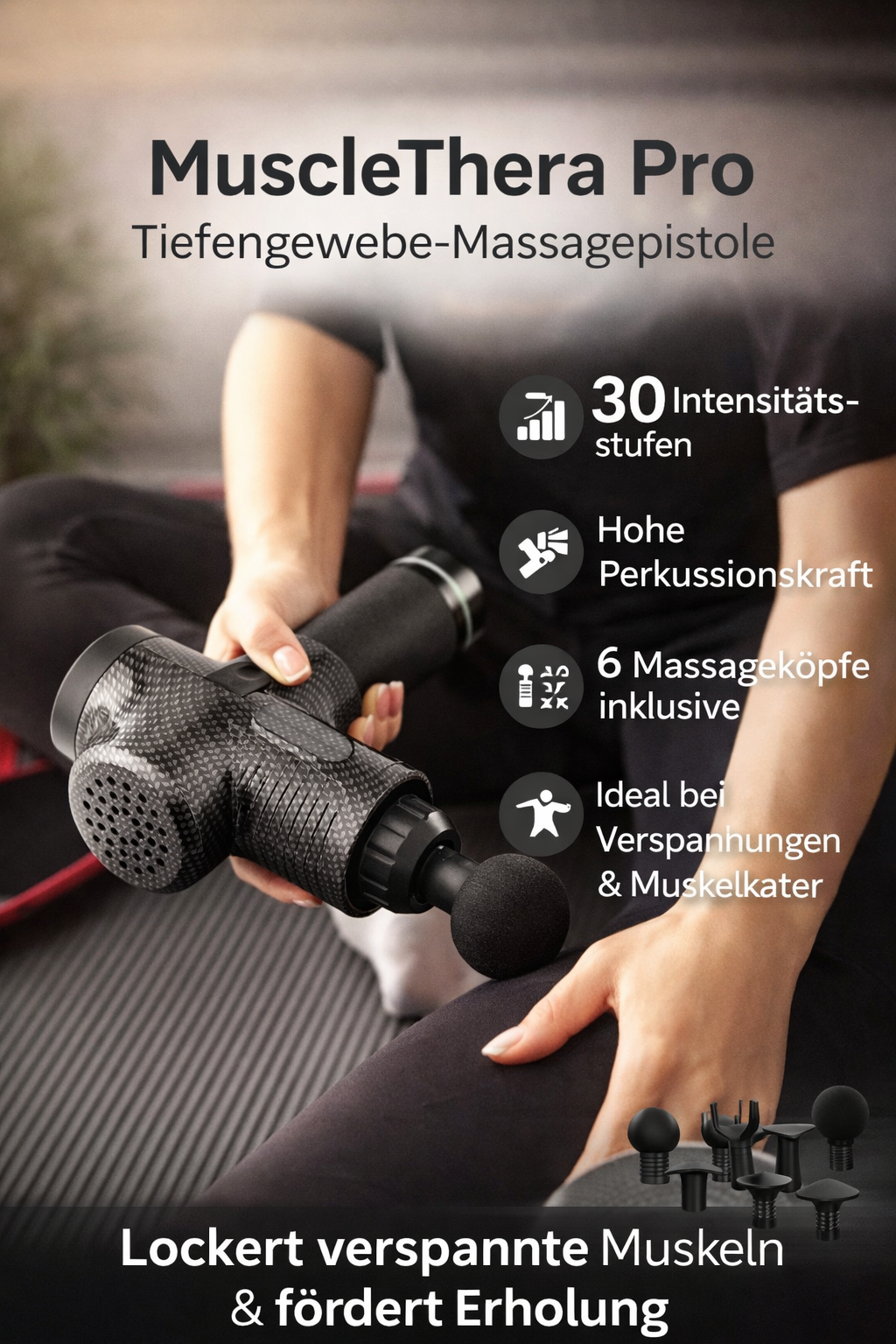 MuscleThera Pro – Tiefengewebe-Massagegun 30-Level