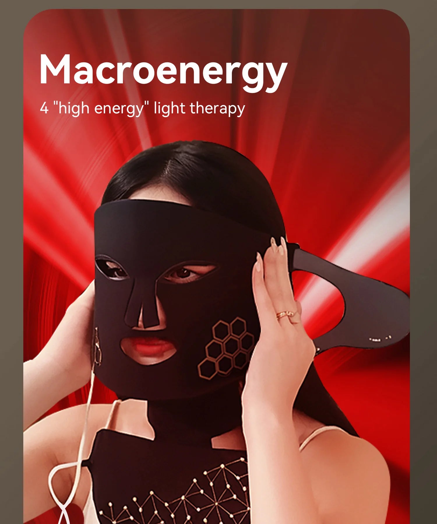 CelestiSkin IR Elite – Premium Rotlicht-Beauty-Maske