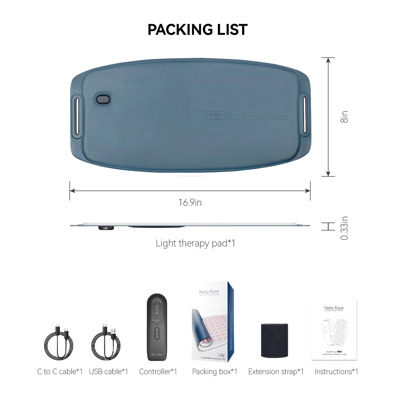 Infrarot Rotlicht-Therapie Gürtel – Wasserfest & Schweißresistentes LED-Lichtpad für Wellness & Entspannung