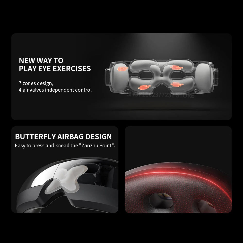 Smart Eye Massager – Faltbare Augenmassagebrille mit Mehrzonen-Massage & Mi Home App-Steuerung | 4,5 ★ Bewertung