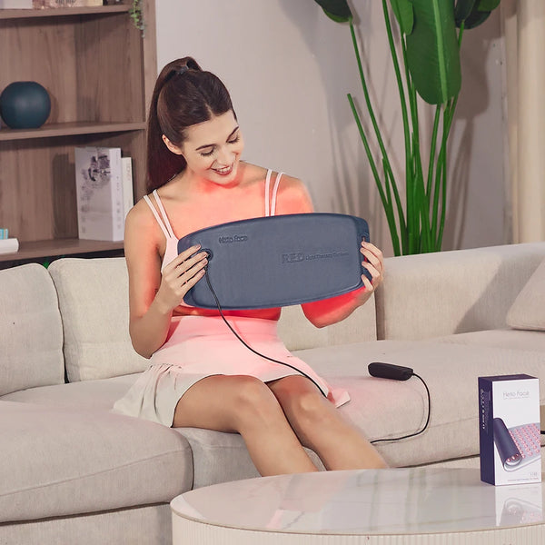 Infrarot Rotlicht-Therapie Gürtel – Wasserfest & Schweißresistentes LED-Lichtpad für Wellness & Entspannung