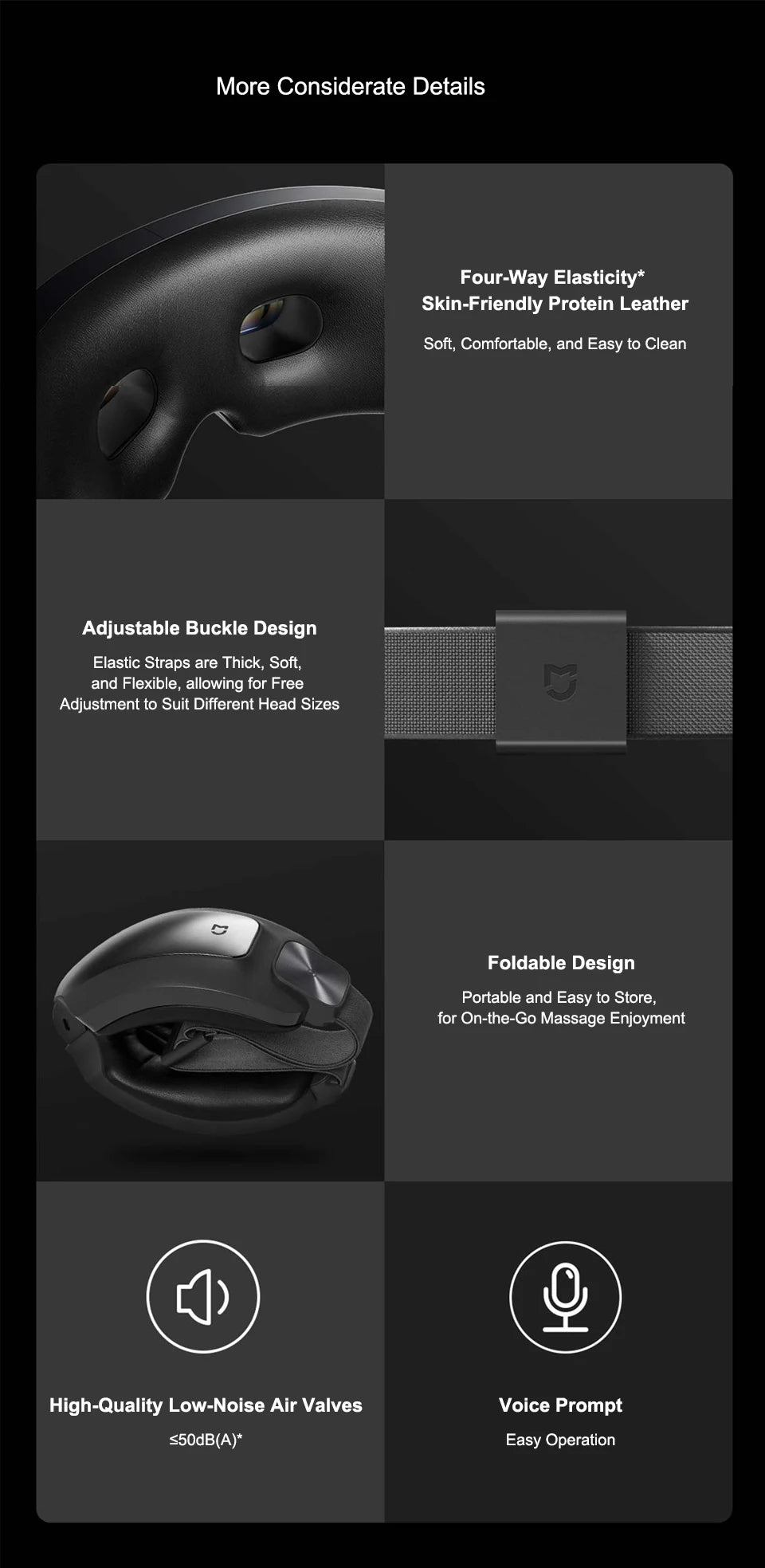 Smart Eye Massager – Faltbare Augenmassagebrille mit Mehrzonen-Massage & Mi Home App-Steuerung | 4,5 ★ Bewertung