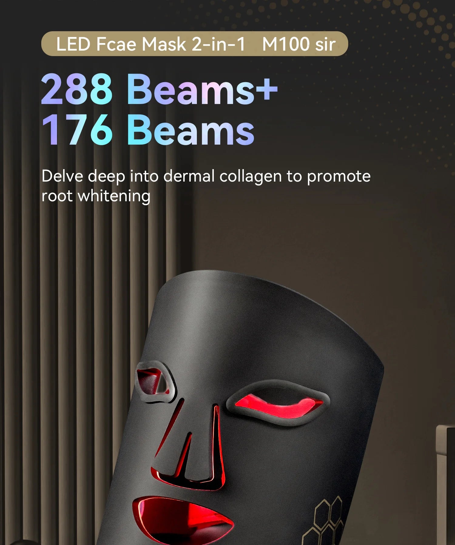 CelestiSkin IR Elite – Premium Rotlicht-Beauty-Maske