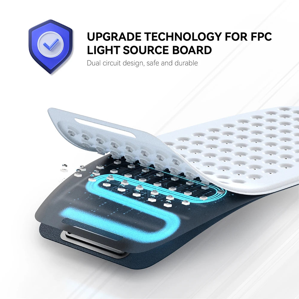 Infrarot Rotlicht-Therapie Gürtel – Wasserfest & Schweißresistentes LED-Lichtpad für Wellness & Entspannung